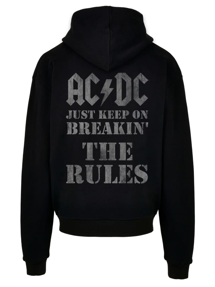 

Ультратяжелая толстовка с капюшоном ACDC Just Keep On Breaking The Rules Rock Band в черном цвете F4NT4STIC