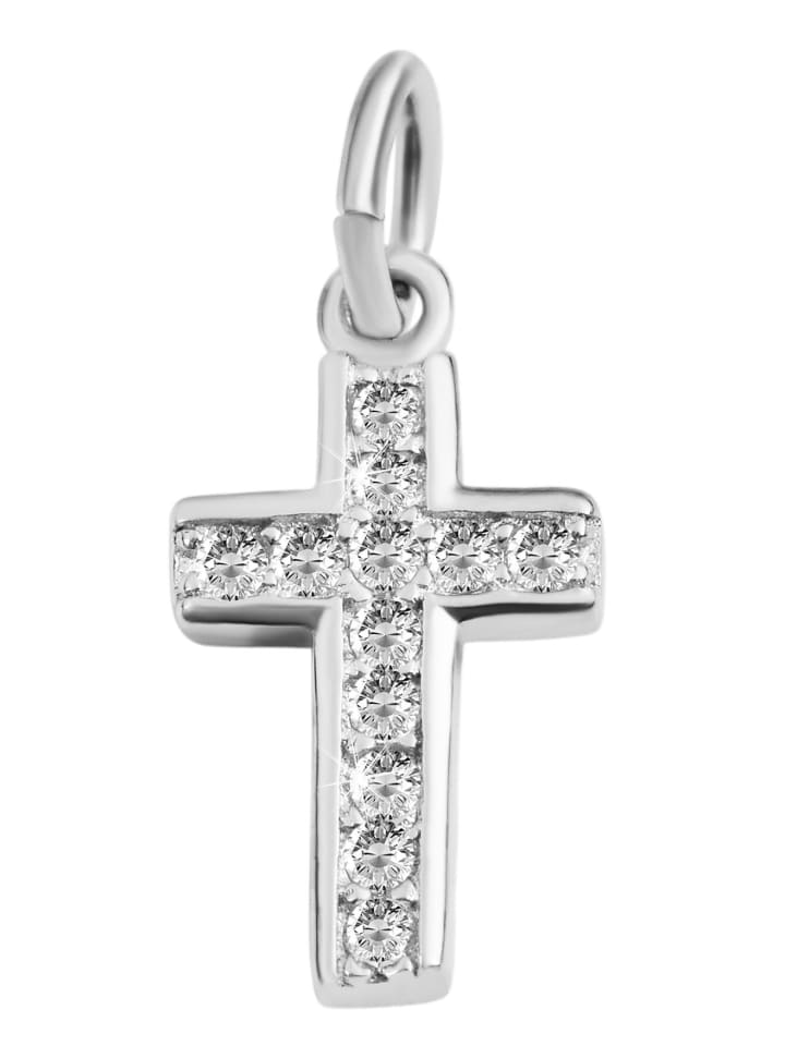 

Adeliás Женский кулон - Крест. Кулон в виде креста из серебра 925 пробы с кубическим цирконием в серебряной оправе
