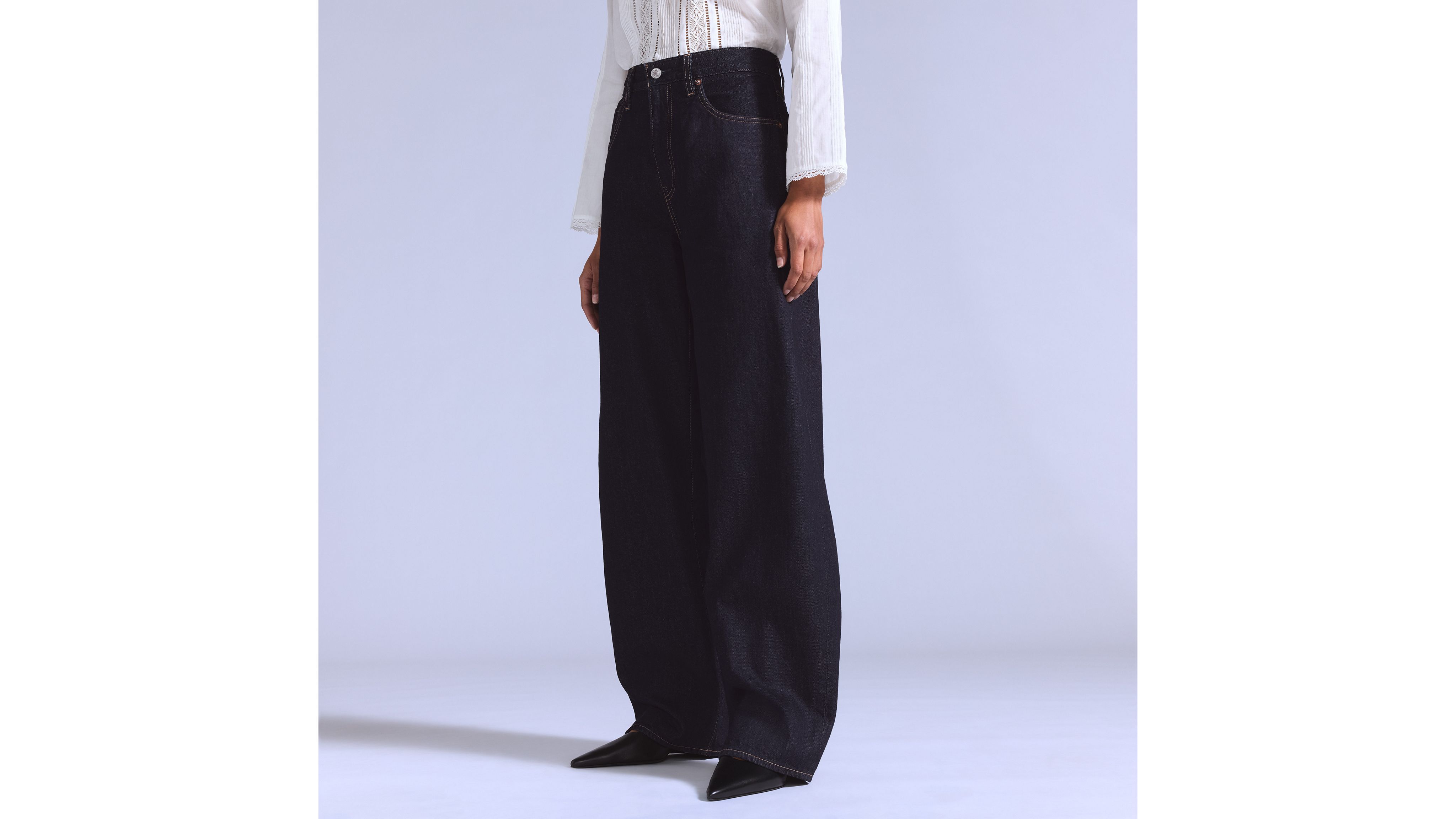 Женские джинсы Drop Barrel Levi's, New Rinse - Dark Wash — фото 2
