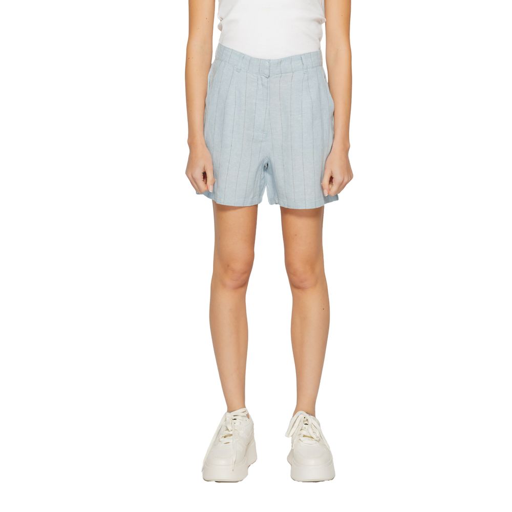 

Короткие льняные шорты светло-синего цвета Vero Moda