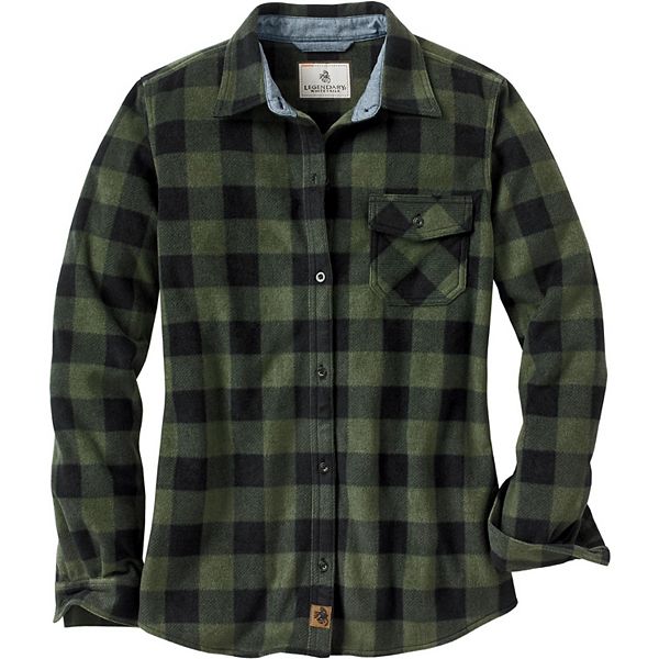 

Женская флисовая рубашка trail guide Legendary Whitetails, Night Forest Plaid