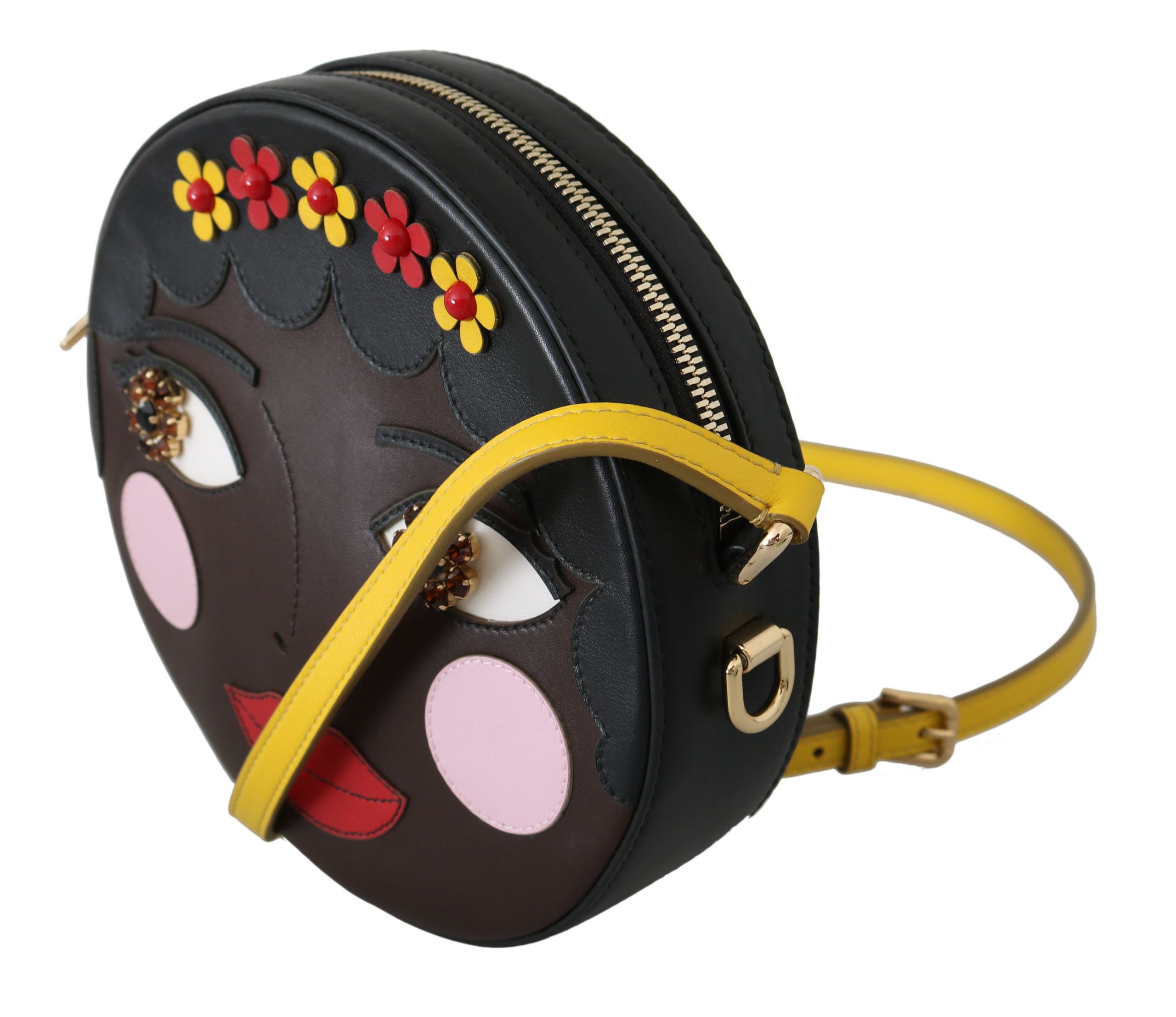 

Элегантная кожаная сумка через плечо Glam Dolce & Gabbana, коричневый