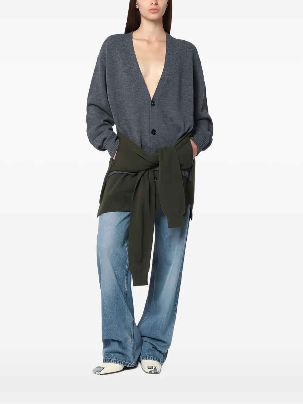 

Кардиган на пуговицах STELLA MCCARTNEY, серый