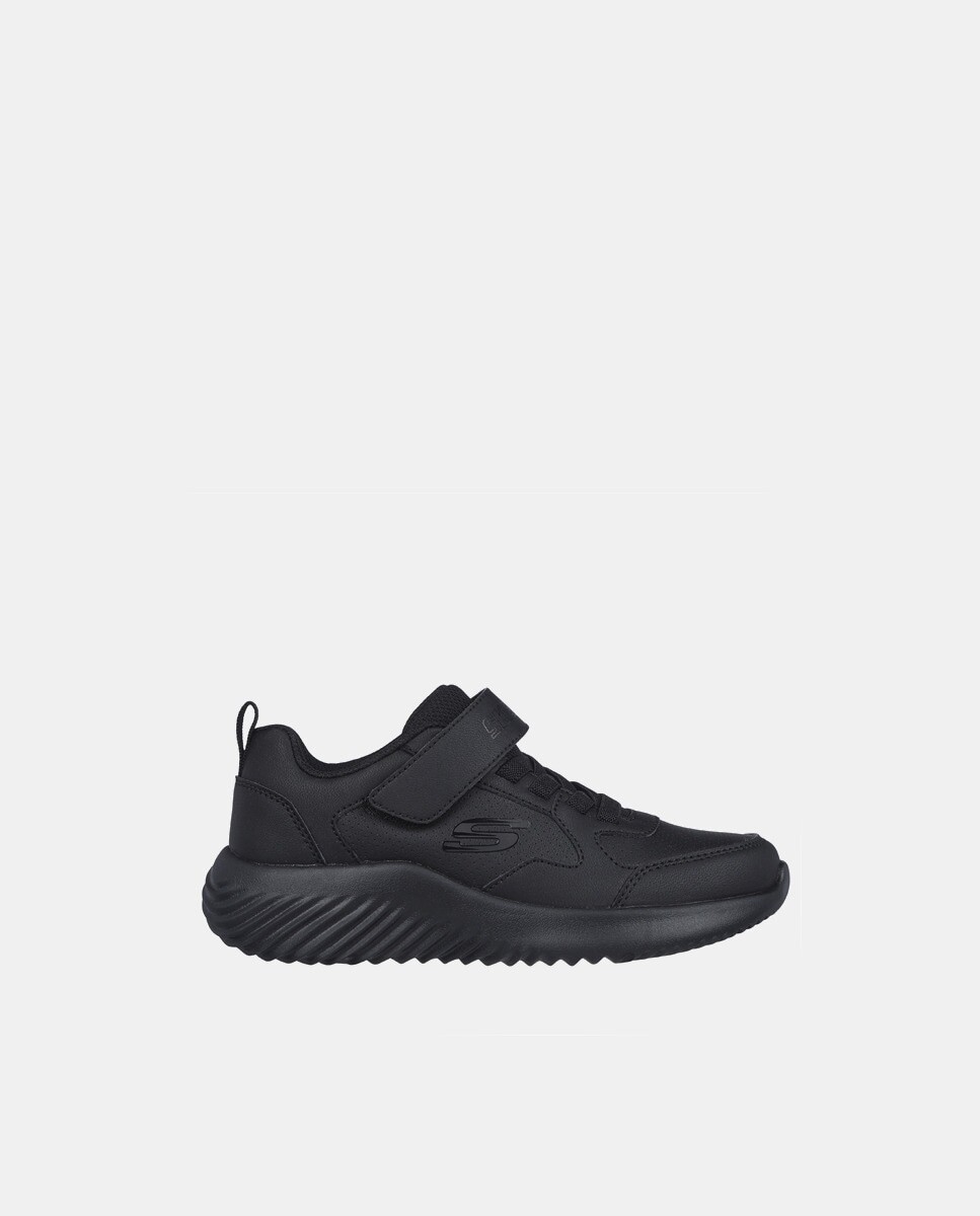 

Детские кроссовки Bounder с клейкой застежкой и резинками Skechers, черный