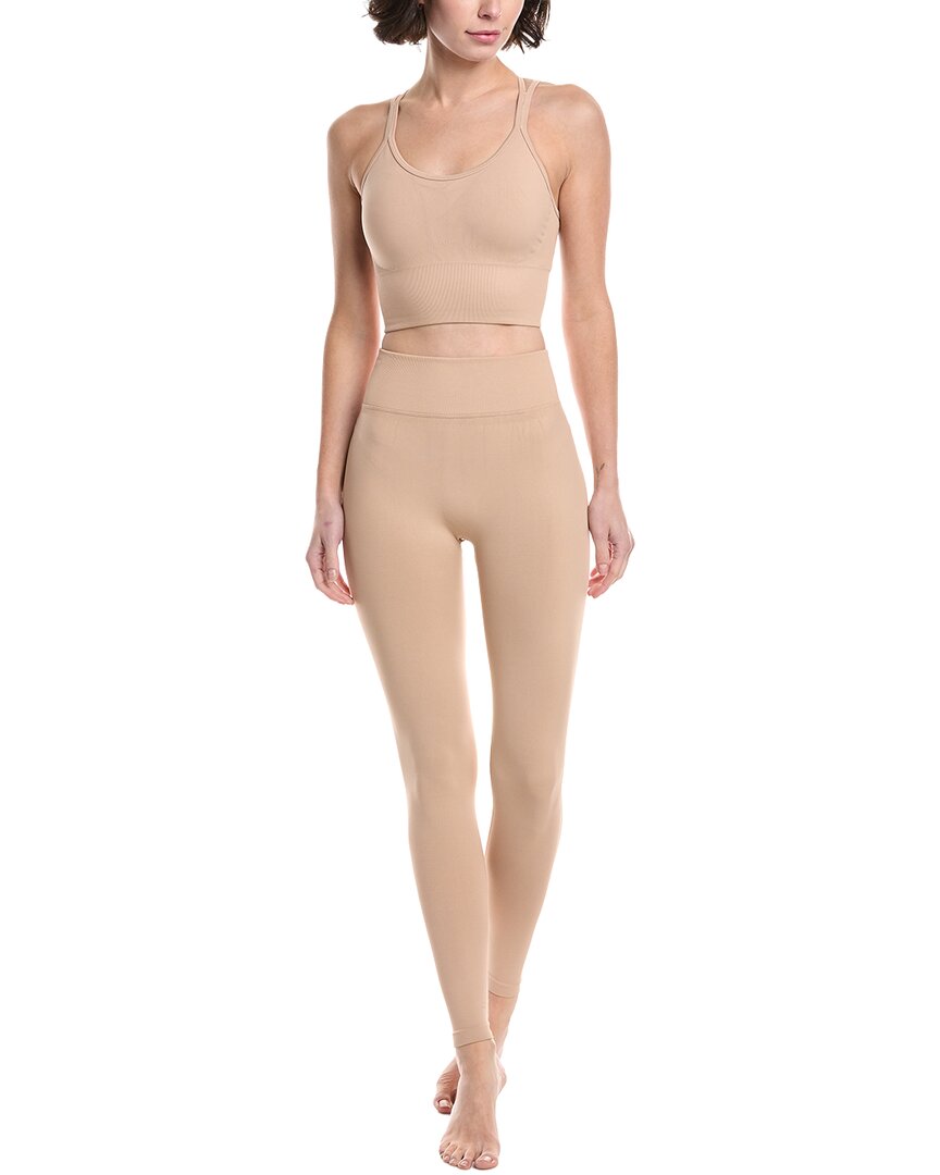 

Комплект из двух предметов: бюстгальтер и леггинсы Phat Buddha, розовый