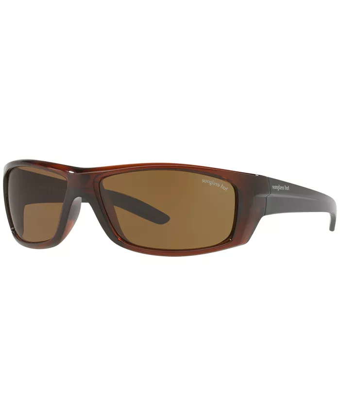 

Солнцезащитные очки, HU2007 63 Sunglass Hut Collection, коричневый