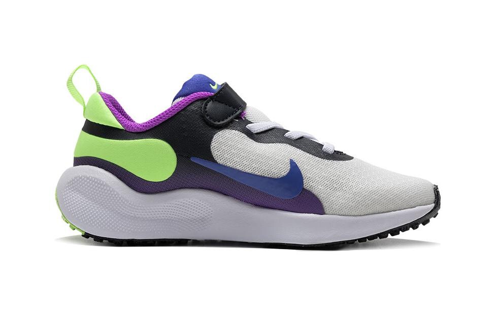 Кроссовки Nike REVOLUTION 7 Kids Lifestyle PS, White-purple-red — фото 2