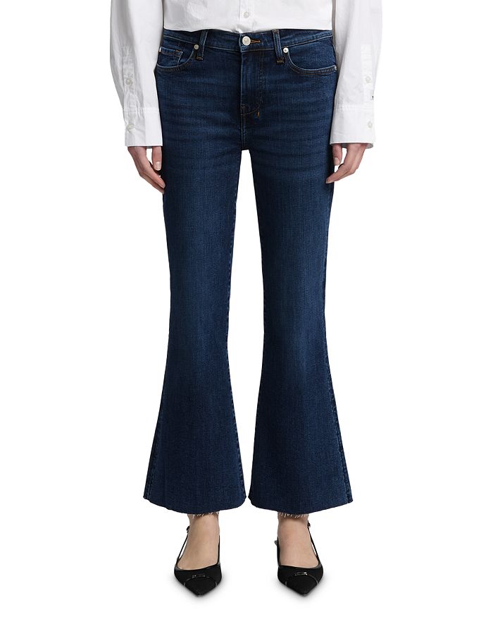 

Джинсы Dojo Mid Rise Cropped Flare в цвете Yuma 7 For All Mankind, синий