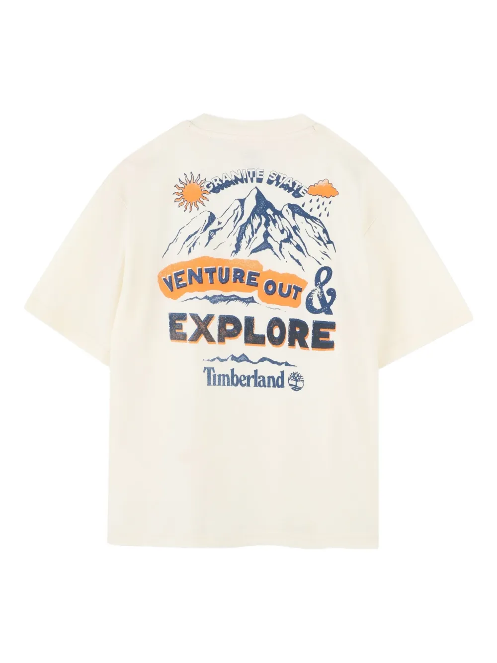 Футболка с графическим принтом Timberland Kids, нейтральный — фото 2