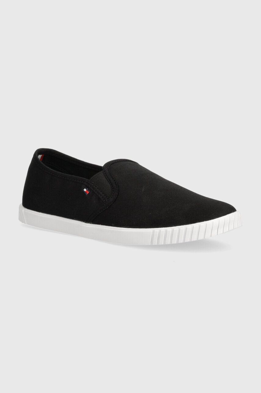 

Кроссовки Tommy Hilfiger CANVAS SLIP-ON SNEAKER, черный