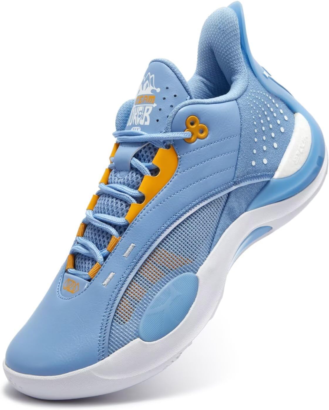 

Баскетбольные кроссовки 361 Team Joker Никола Йоки для мужчин, высокие, дышащие, уличные, с амортизацией, противоскользящая обувь для тренировок для подростков и взрослых, мужские баскетбольные кроссовки 361°, 572511105-3 Denver