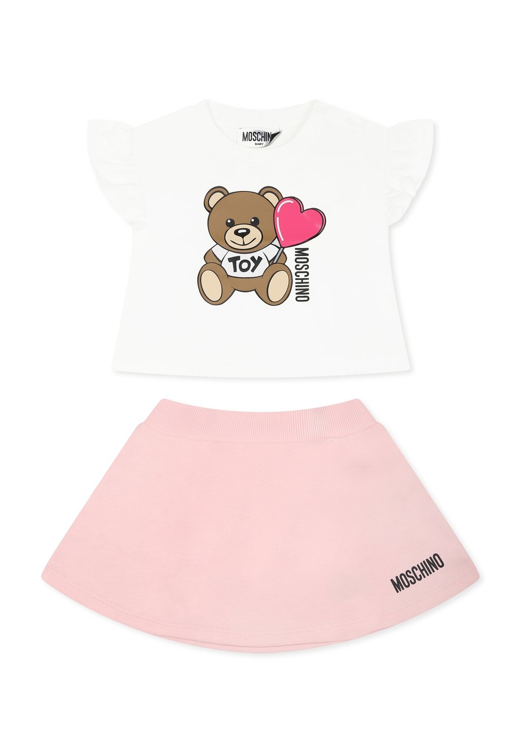 

Футболка с принтом SET MOSCHINO, мультиколор