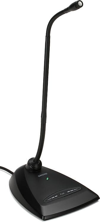 

Микрофон Shure MX412D/C 12" Microflex Cardioid Gooseneck Condenser Mic with Desktop Base, 10' Cable