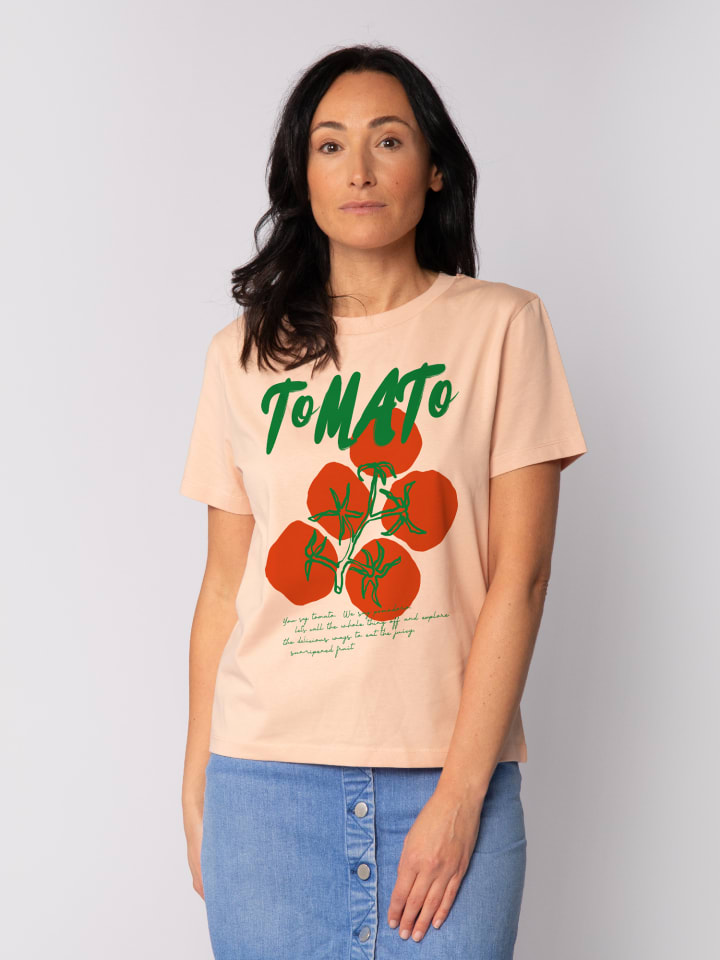 

Футболка wat Apparel T-Shirt Tomato, цвет Fraiche Peche