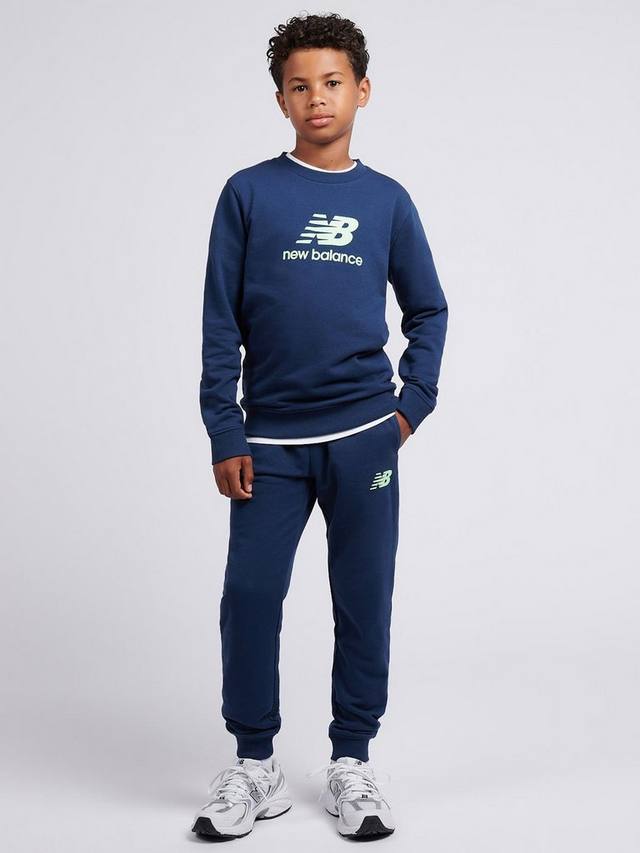 

Детский комплект из хлопкового худи и джоггеров New Balance, Nb Navy
