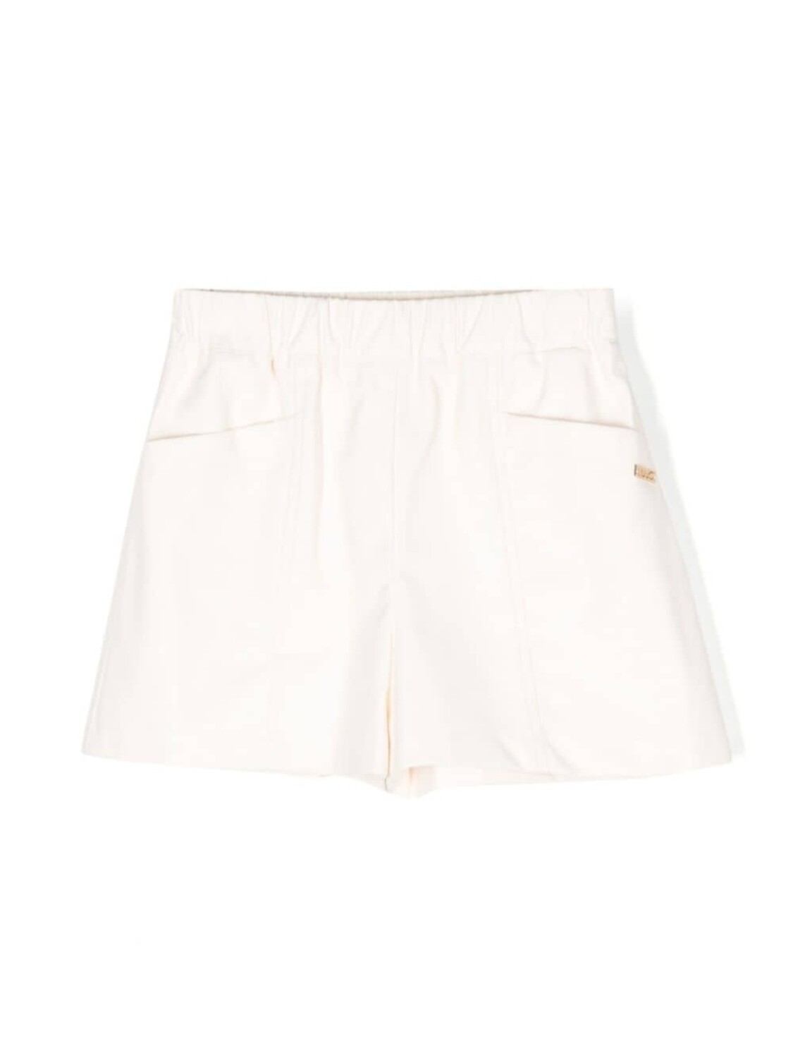 

Liu Jo Kids шорты из искусственной кожи, нейтральный цвет