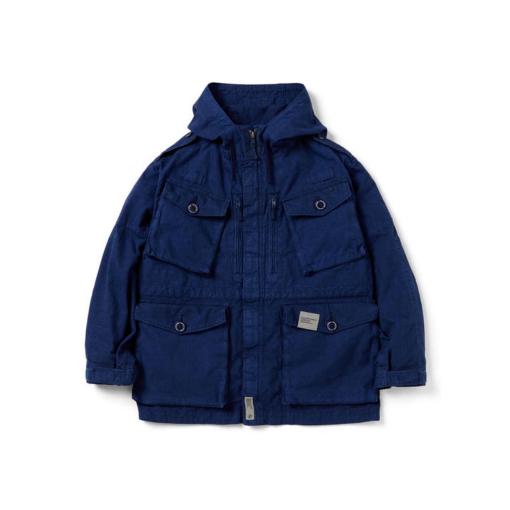 

Куртка с капюшоном и множеством карманов Neighborhood, темный синий