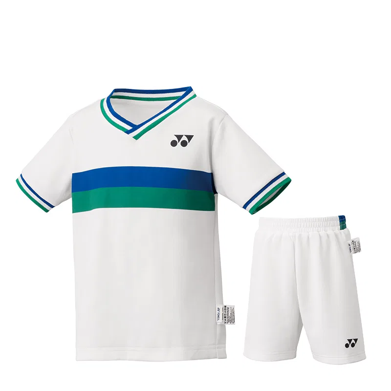 Детский спортивный комплект с V-образным вырезом YONEX, White
