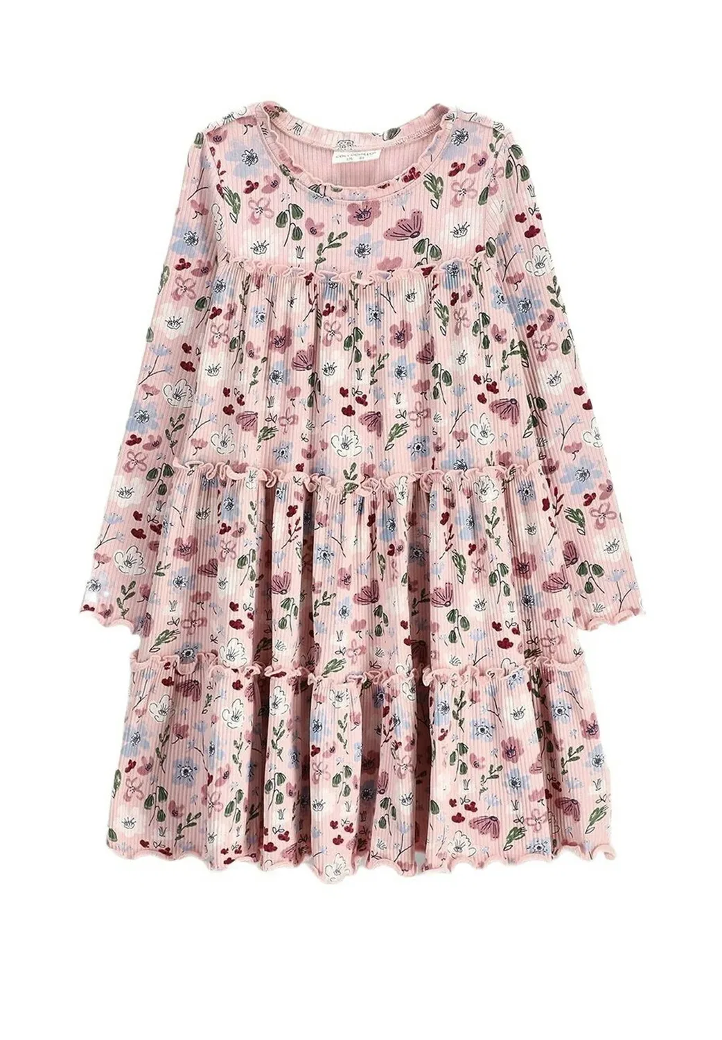 Geripptes lanarmkleid - платье-джемпер Coccodrillo, Multi-Coloured