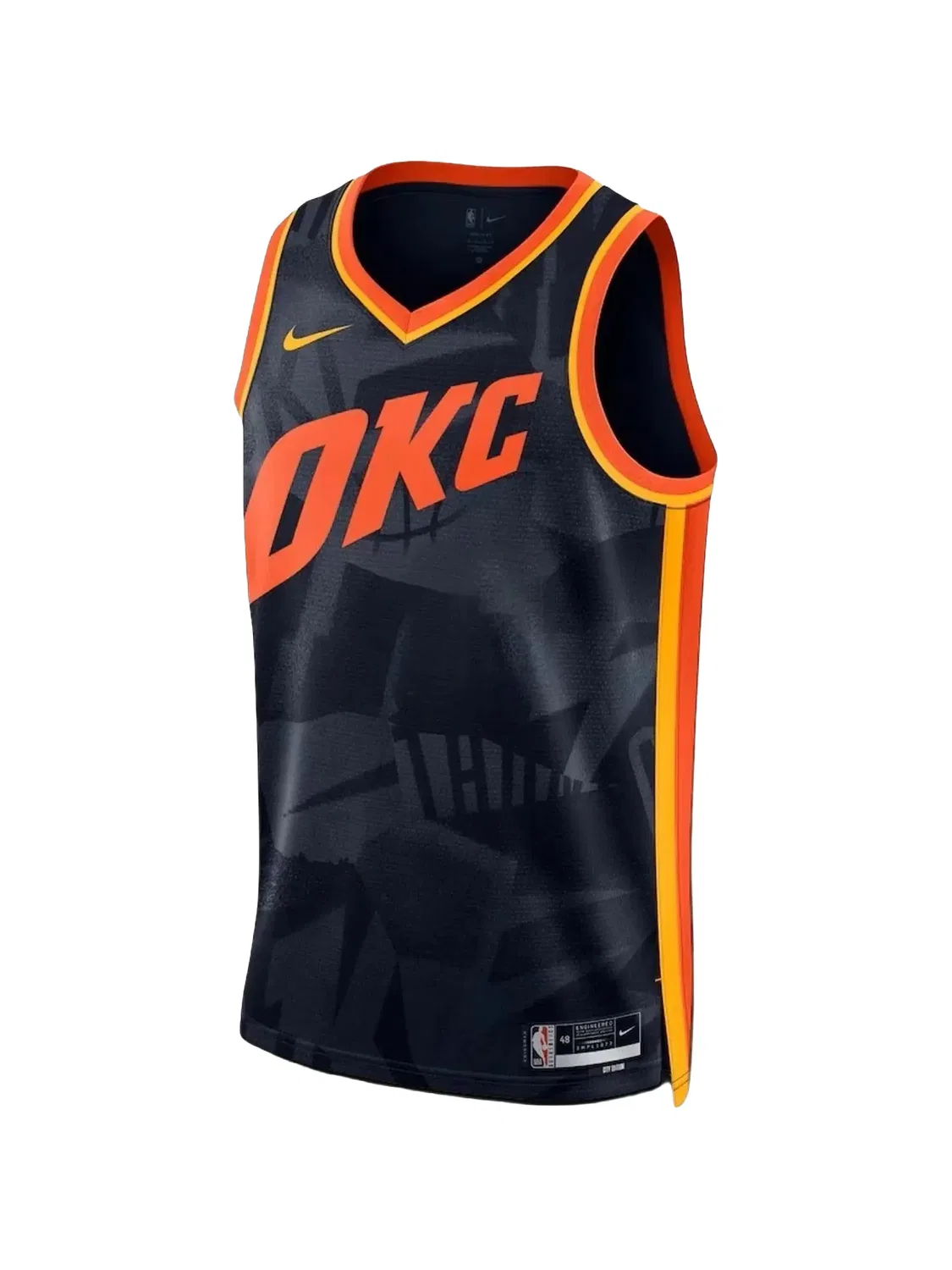 Топ NBA Oklahoma City Thunder City Edition Nike, синий