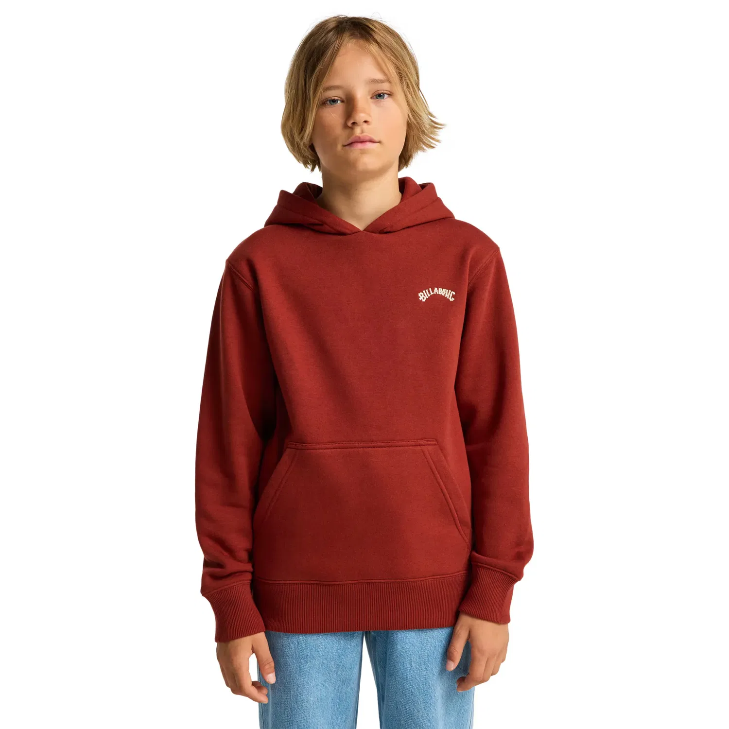 Детская худи с принтом Arch Po Billabong, Rojo