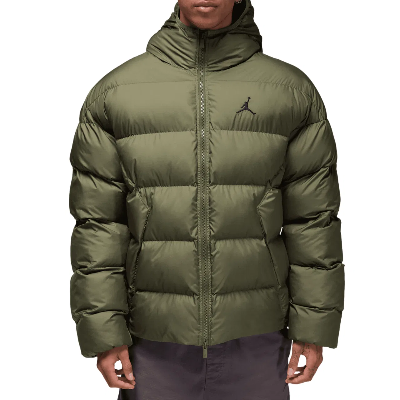 Мужская куртка-пуховик Brooklyn Puffer Jacket Jordan, цвет Medium Olive/Black — фото 3