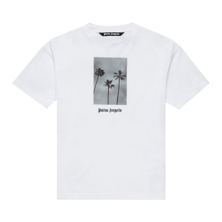 

Футболка Palm Angels Boulevard Classic Tee 'White/Black', белый