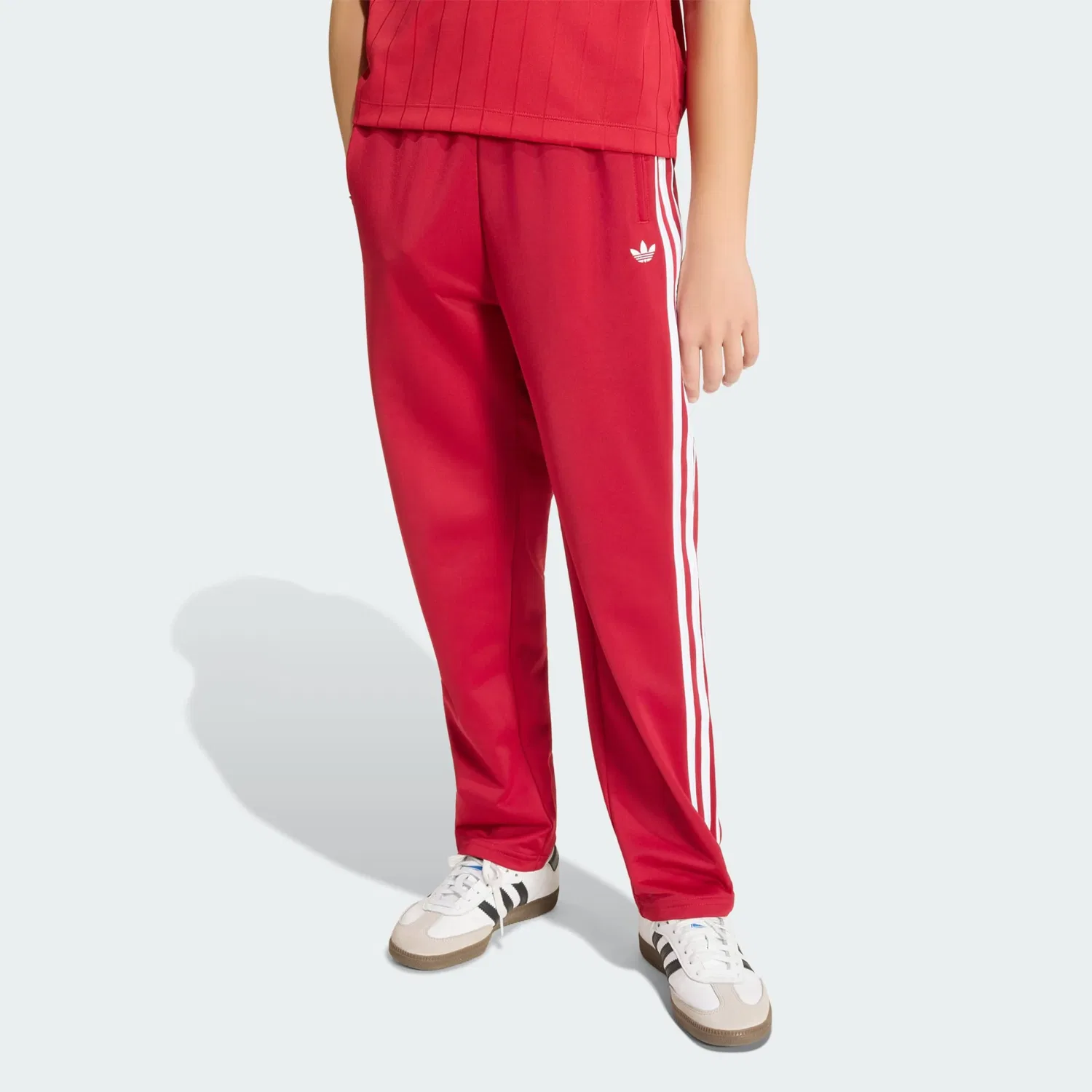 Брюки Adidas Originals Regular Pants Firebird красного цвета — фото 2