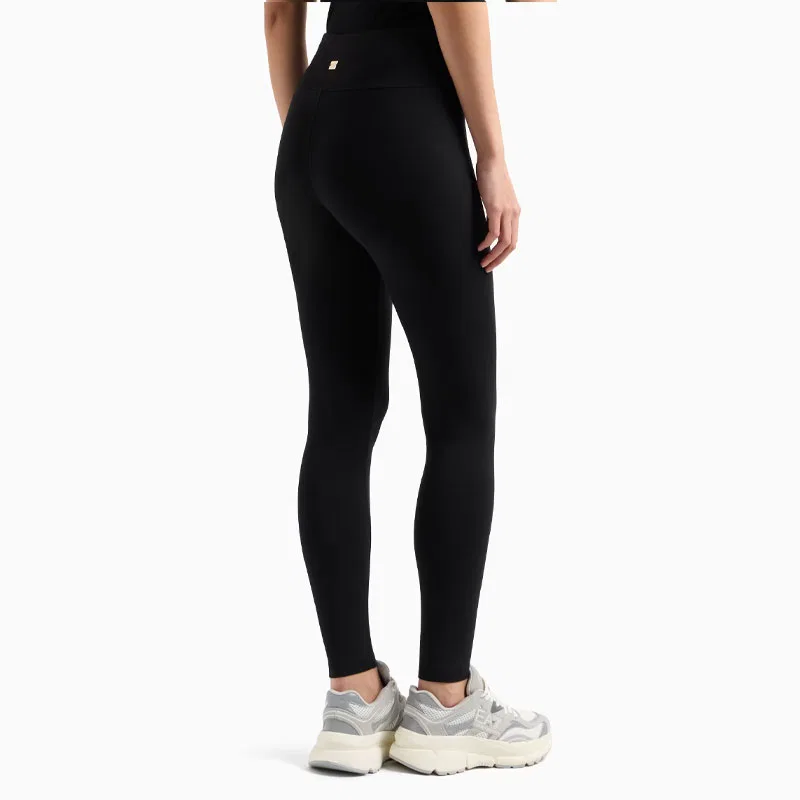 Женские леггинсы с длинным рукавом EA7 SS25 Emporio Armani, Black — фото 4