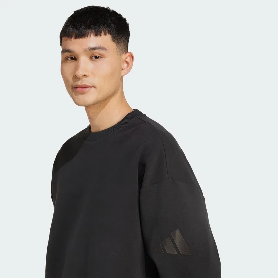 Свитшот с длинным рукавом Sportswear KF0485 SOFT LUX SWEATSHIRT adidas, Черный — фото 4