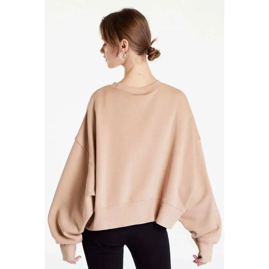 Женский свитшот оверсайз из флиса Nike Sportswear Essential Collection Fleece Oversized, Черный — фото 2