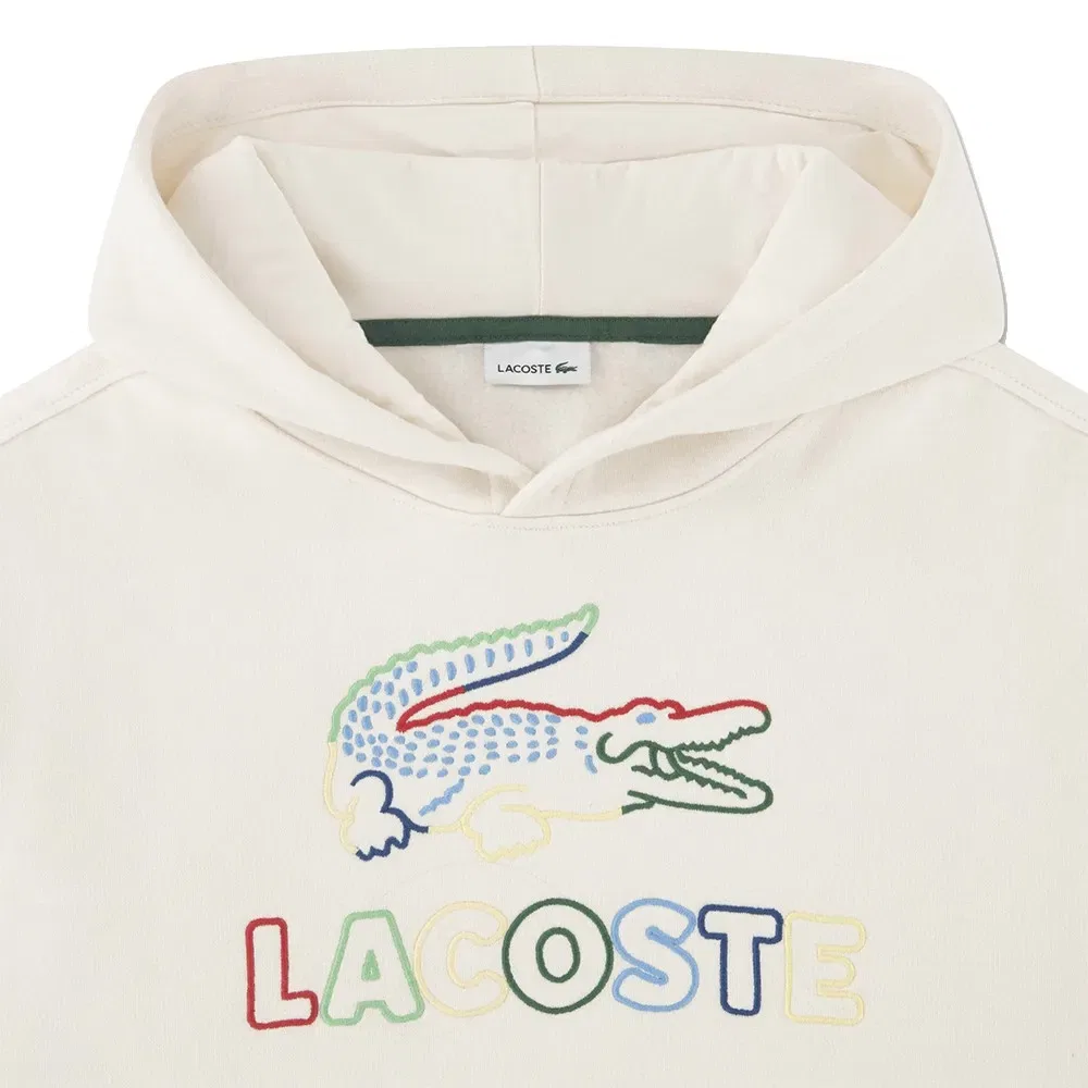 Худи Lacoste Kids Graphic Core, бежевый — фото 3