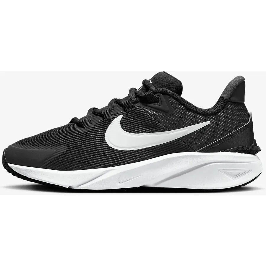 Детские кроссовки с длинным шнурком Star Runner 4 Nike, Черный