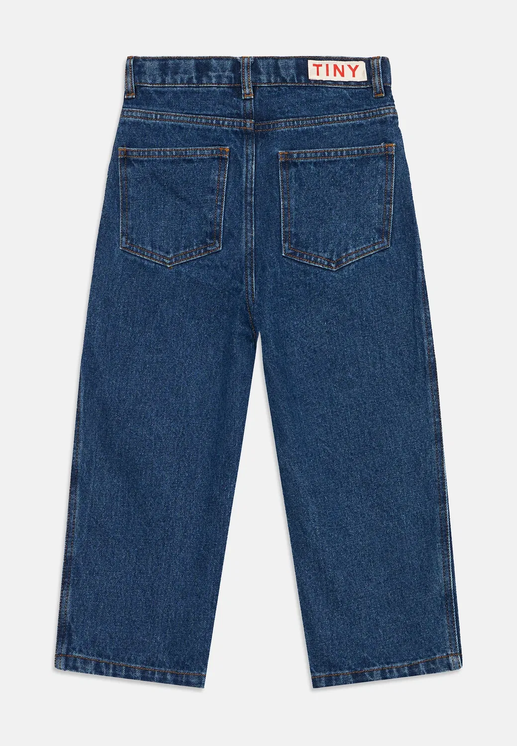 Брюки-«Маленькие яблоки» унисекс - прямые джинсы Tinycottons, Denim Medium Wash — фото 2