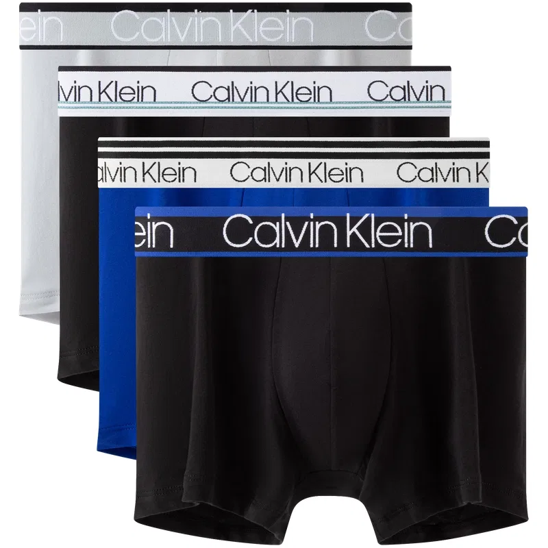 Мужские боксеры из 4 предметов Calvin Klein, ZPE-Space Black/Carmine/Charcoal Gray/Ocean Blue — фото 3