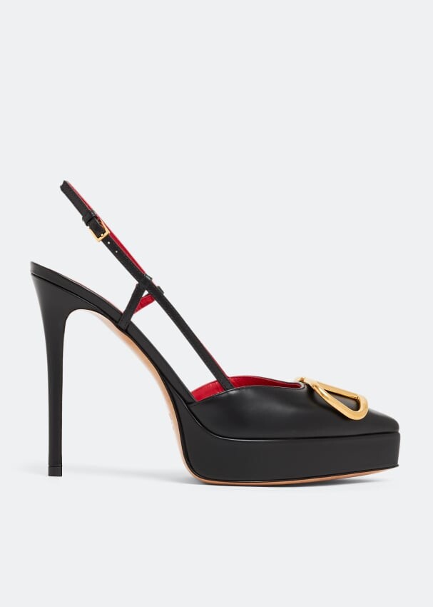 

Туфли VALENTINO GARAVANI VLogo Signature platform pumps, черный