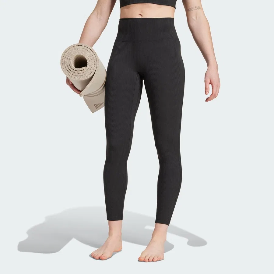 Леггинсы с 7/8 длиной All Me Rib Adidas, Черный