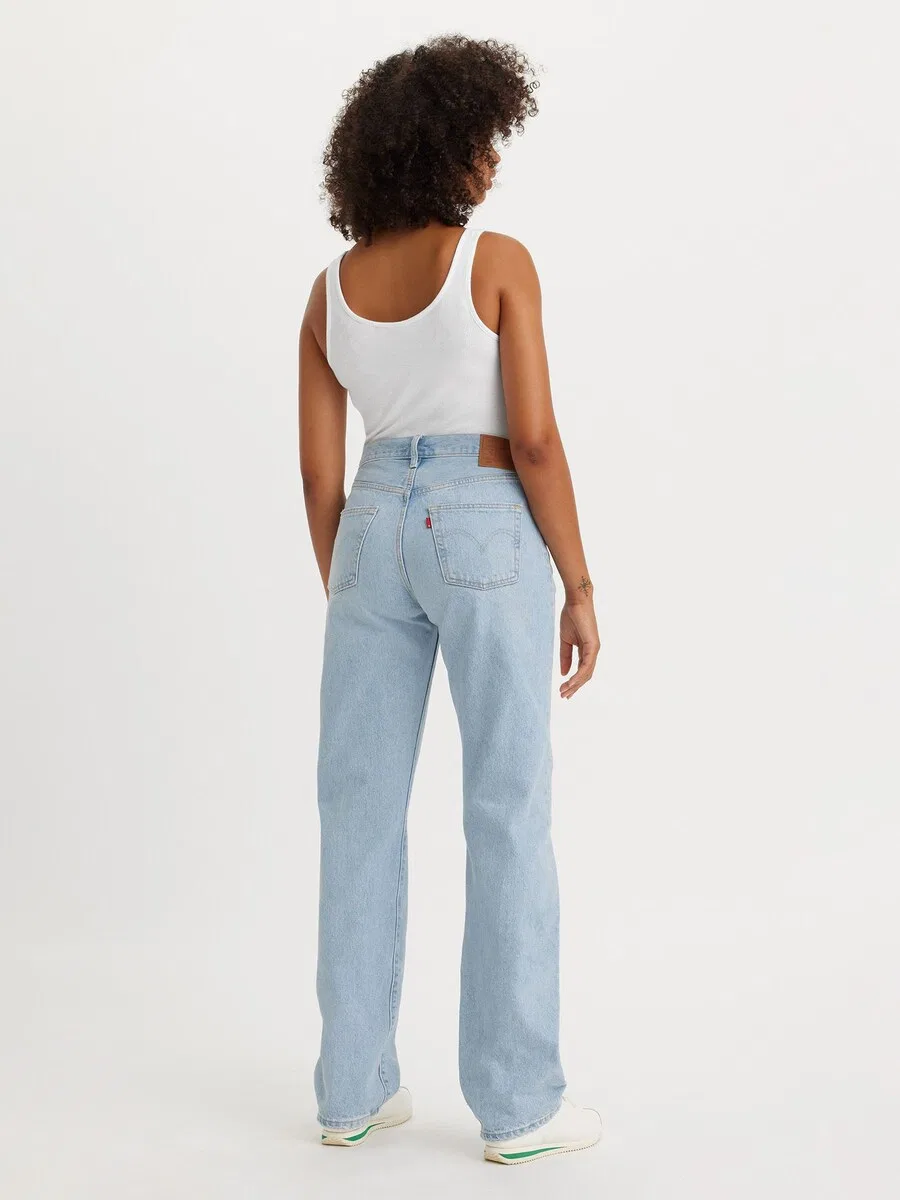 Джинсы LEVI'S Regular '501 '90s' светло-голубого цвета — фото 4