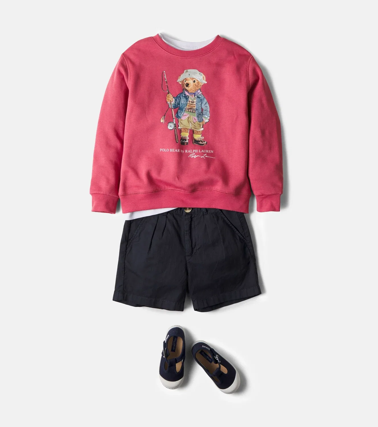 Свитшот хлопковый Polo Bear Polo Ralph Lauren Kids, красный — фото 2
