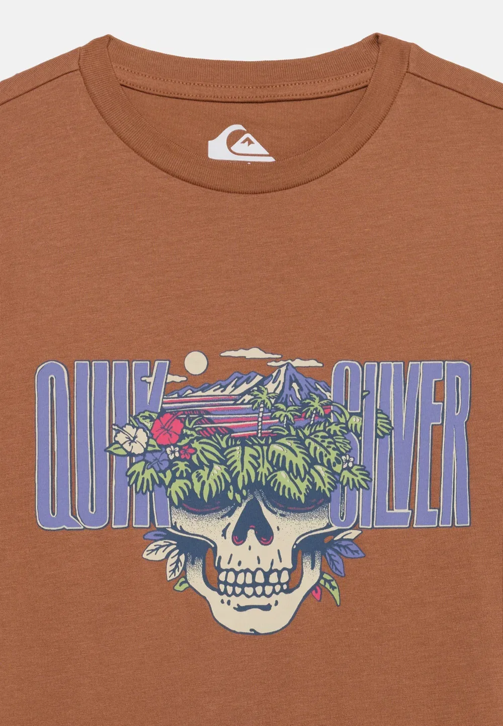 Футболка унисекс с принтом Paradise Point Quiksilver, Brown — фото 3