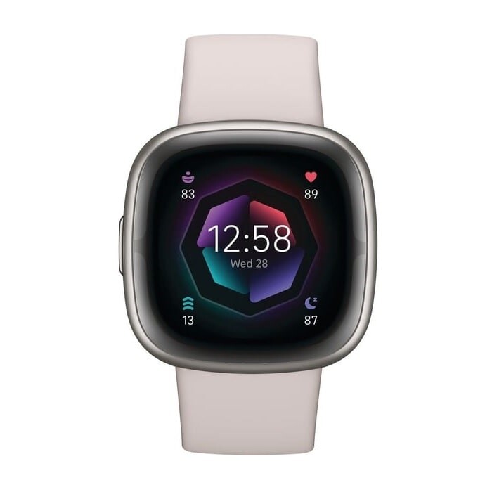 

Умные часы Fitbit FB521SRWT Sense 2, белый/платиновый