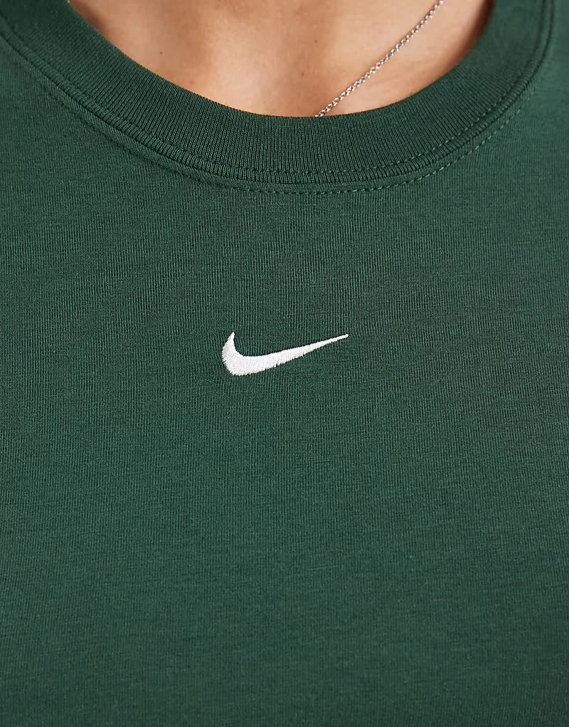 Укороченный топ Nike Chill, зеленый — фото 3