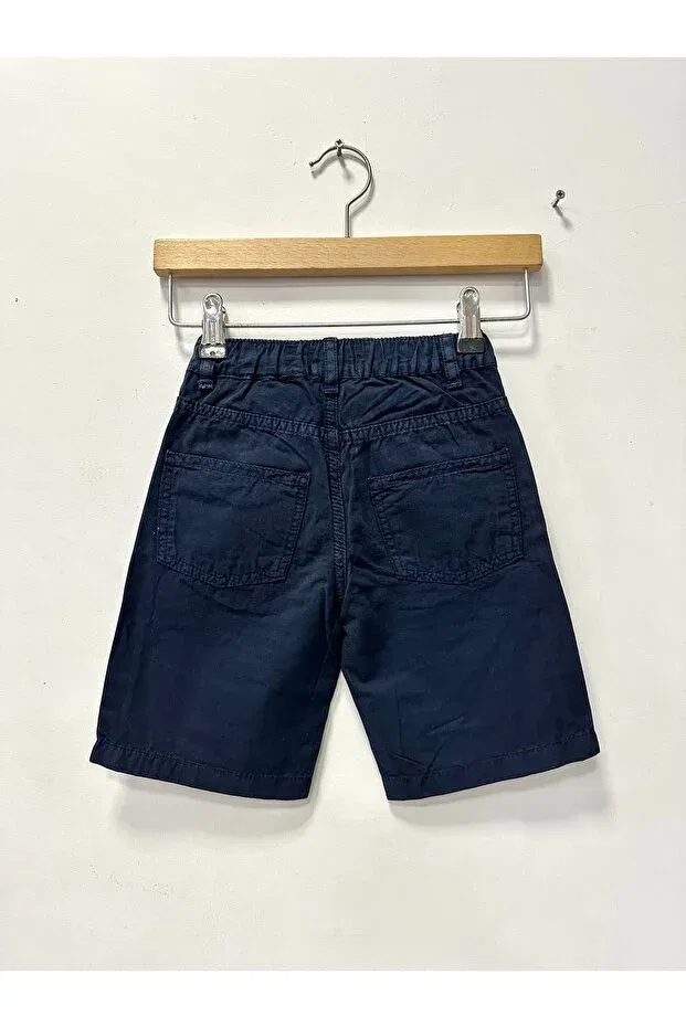 Детские шорты для мальчиков широкие с эффектом состаривания Rois Kids, Navy Blue — фото 3