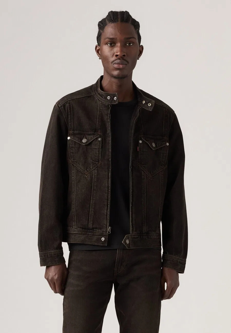 Куртка LEVI'S межсезонья темно-коричневого цвета — фото 2