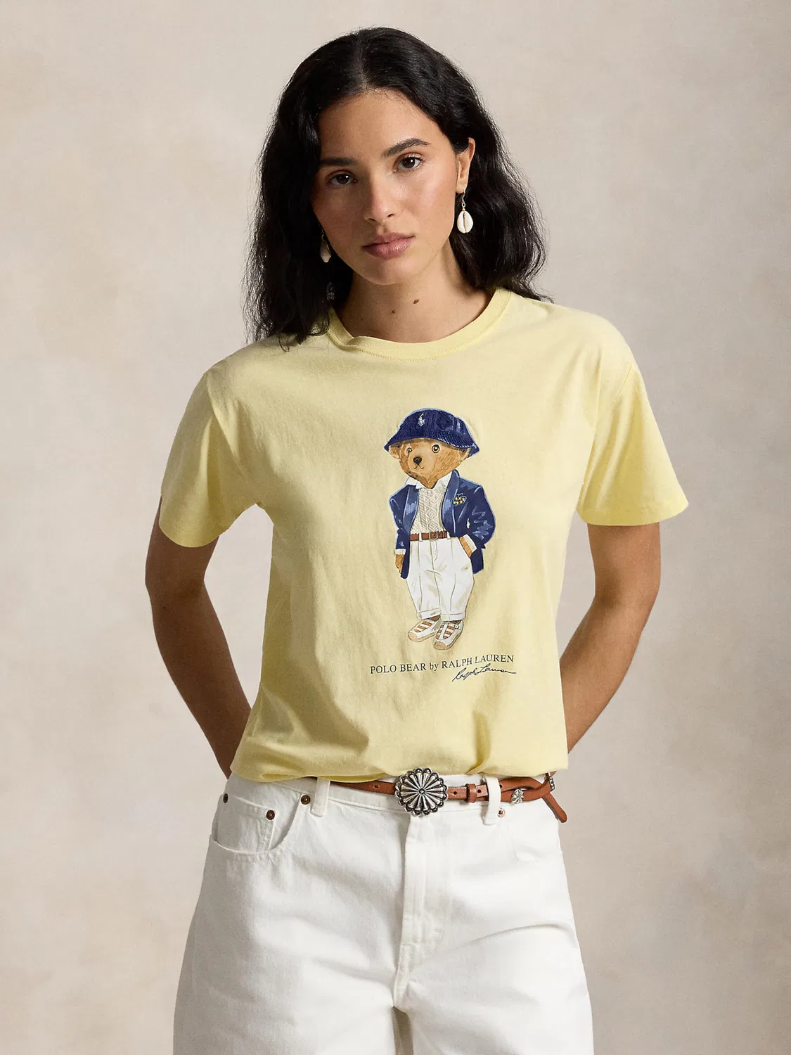 Рубашка Polo Ralph Lauren пастельно-желтого цвета — фото 2