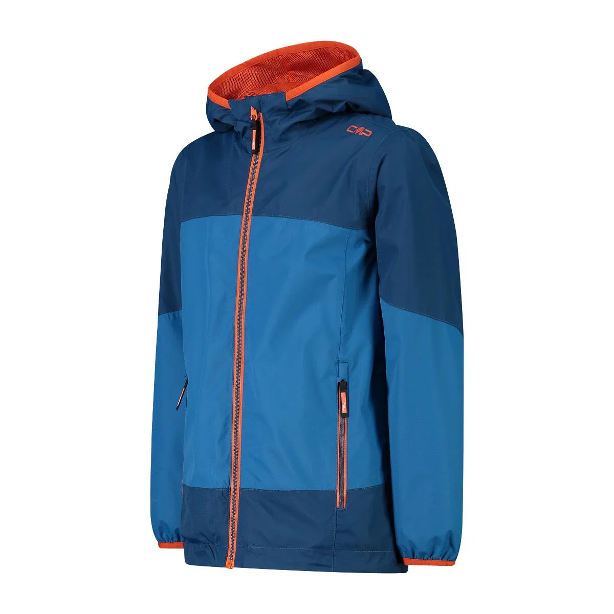 Детская софтшелл-куртка для мальчиков с капюшоном Kid Jacket Fix Hood Cmp, Konigsblau Navyblau Orange — фото 3