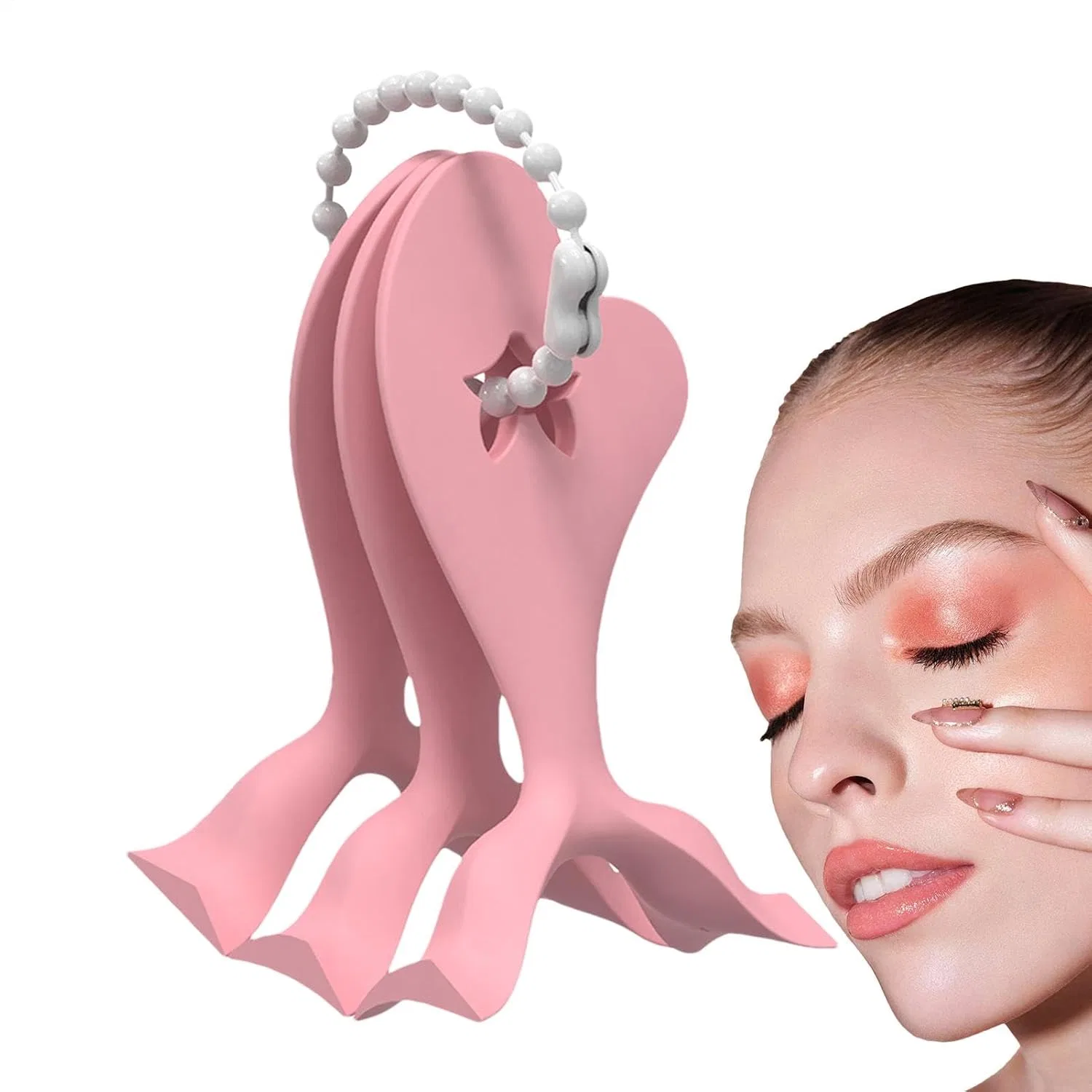 Трафарет для подводки, 3 шт, Silicone, 5.5x2.8x1.6 см, Rosa Generic