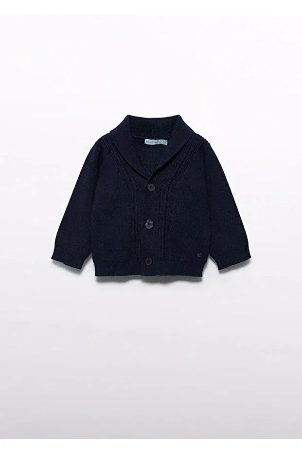 Детский кардиган для мальчиков хлопковый Abel & Lula, Navy Blue — фото 2