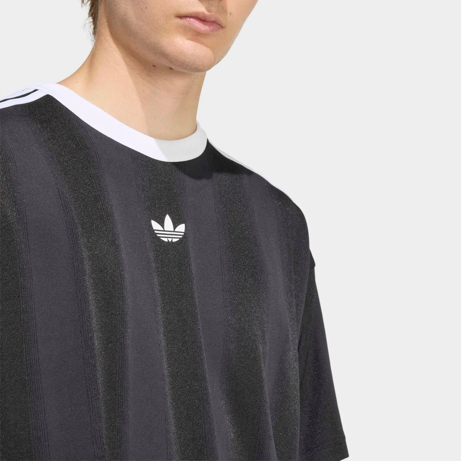 Мужская свободная футболка с круглым вырезом Adidas Originals, Black — фото 3