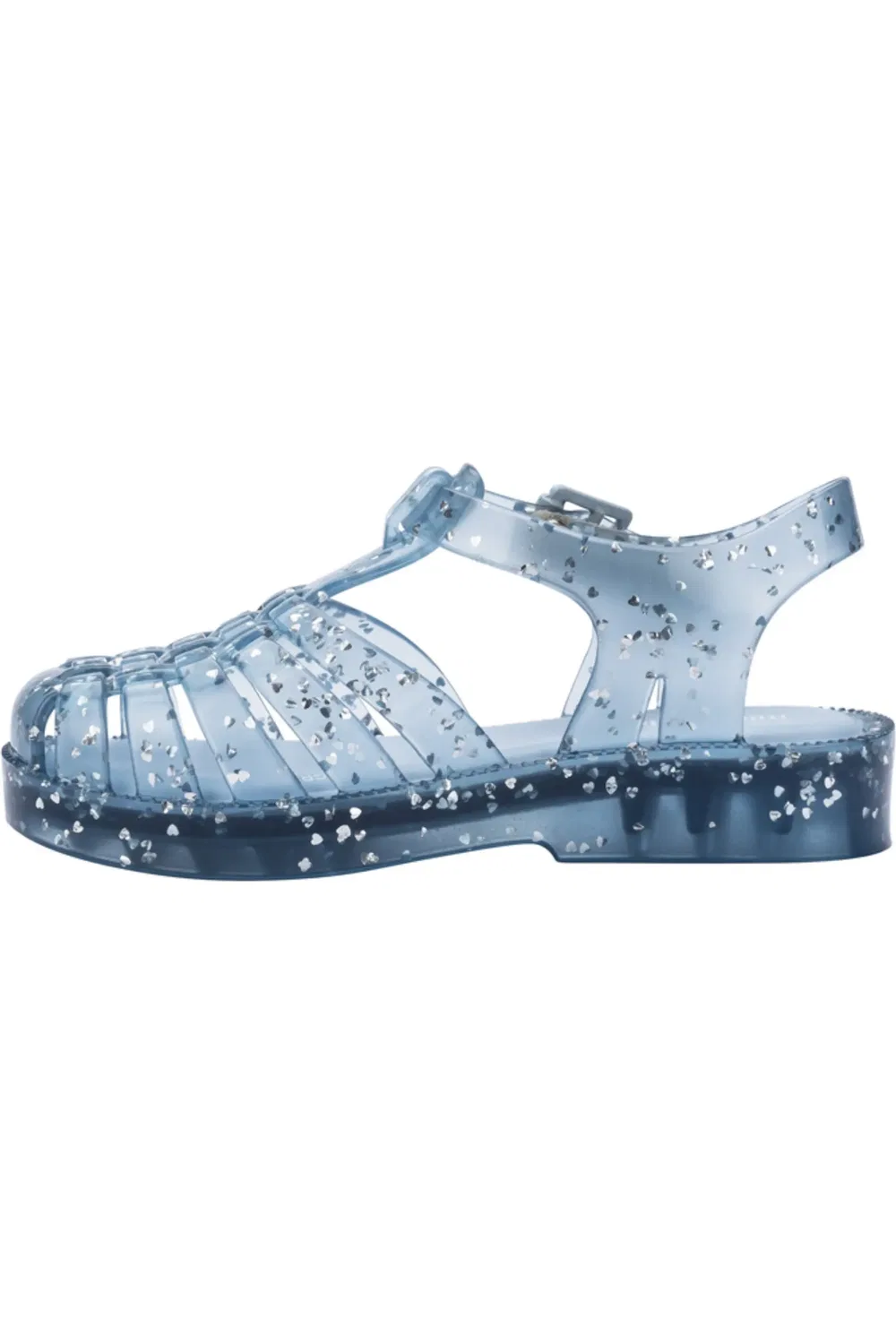 Сандалии детские рыбацкие с блестками Possession Mini Melissa, Glitter Blue — фото 3